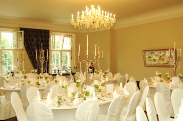 Festsaal im Schloss Kartzow bei Hochzeitsfeier